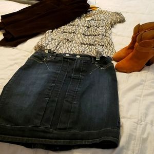 Mango MNG Jeans Denim Jean Skirt - Sz 6